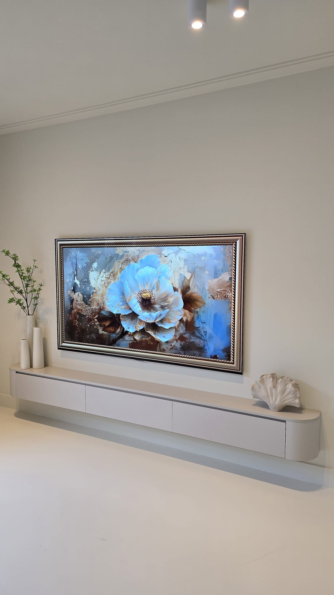 Goossens TV Meubel Beige  L240 x D32 x H28 cm